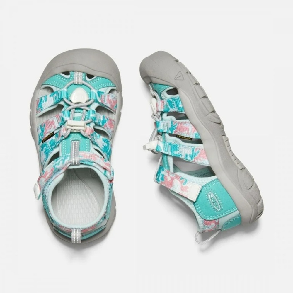 KEEN Unisex Little Kids' Newport H2 Sandal Camo/Pink Icing